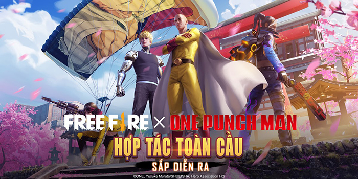 Free Fire tuyên bố kết hợp cùng “thánh Phồng” One-Punch Man