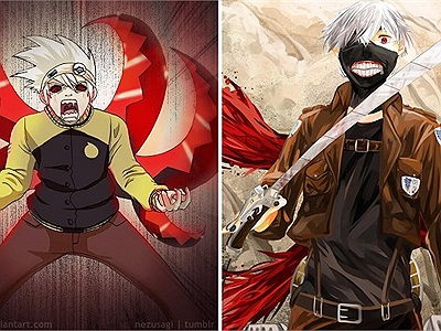 Khi Tokyo Ghoul giao lưu kết hợp với các bộ anime khác