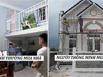 Đây chính là cái khác nhau khi mua nhà giữa người thông minh và người bình thường