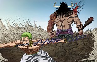 One Piece: Zoro đã mất khống chế Enma khi tấn công Kaido trong chap 1002