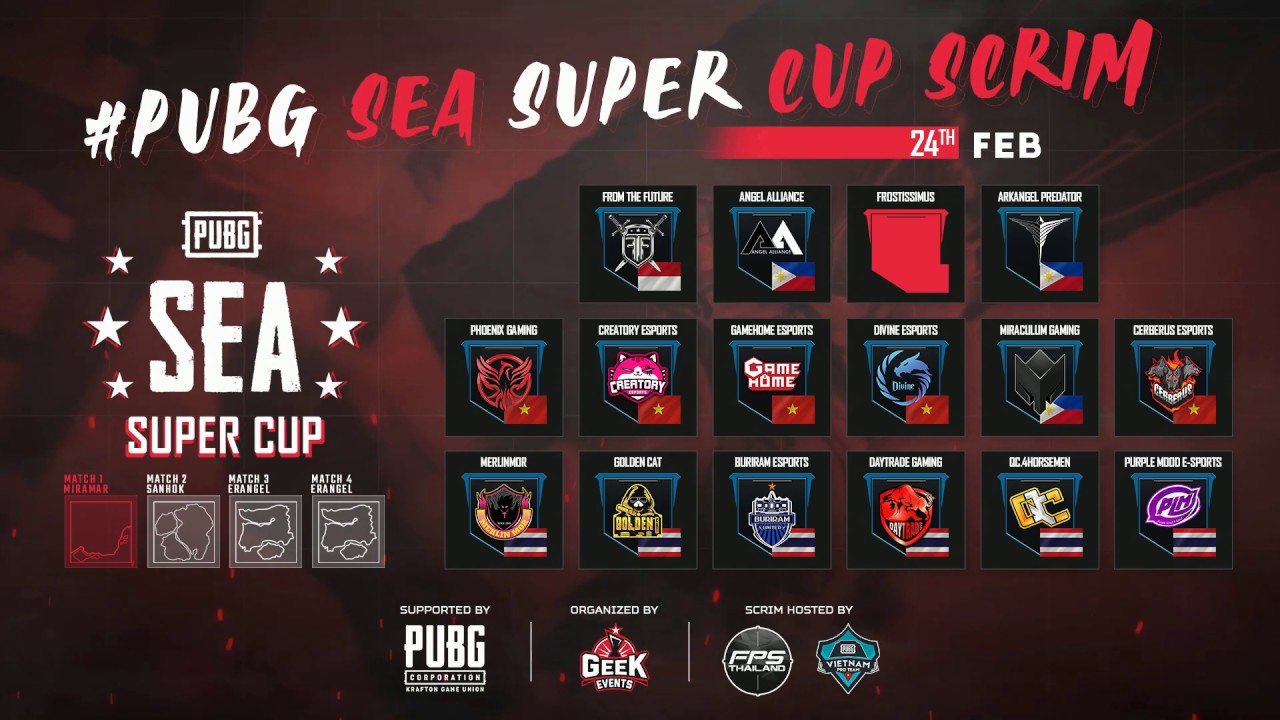 Trực tiếp PUBG SEA Super Cup ngày thi đấu cuối cùng