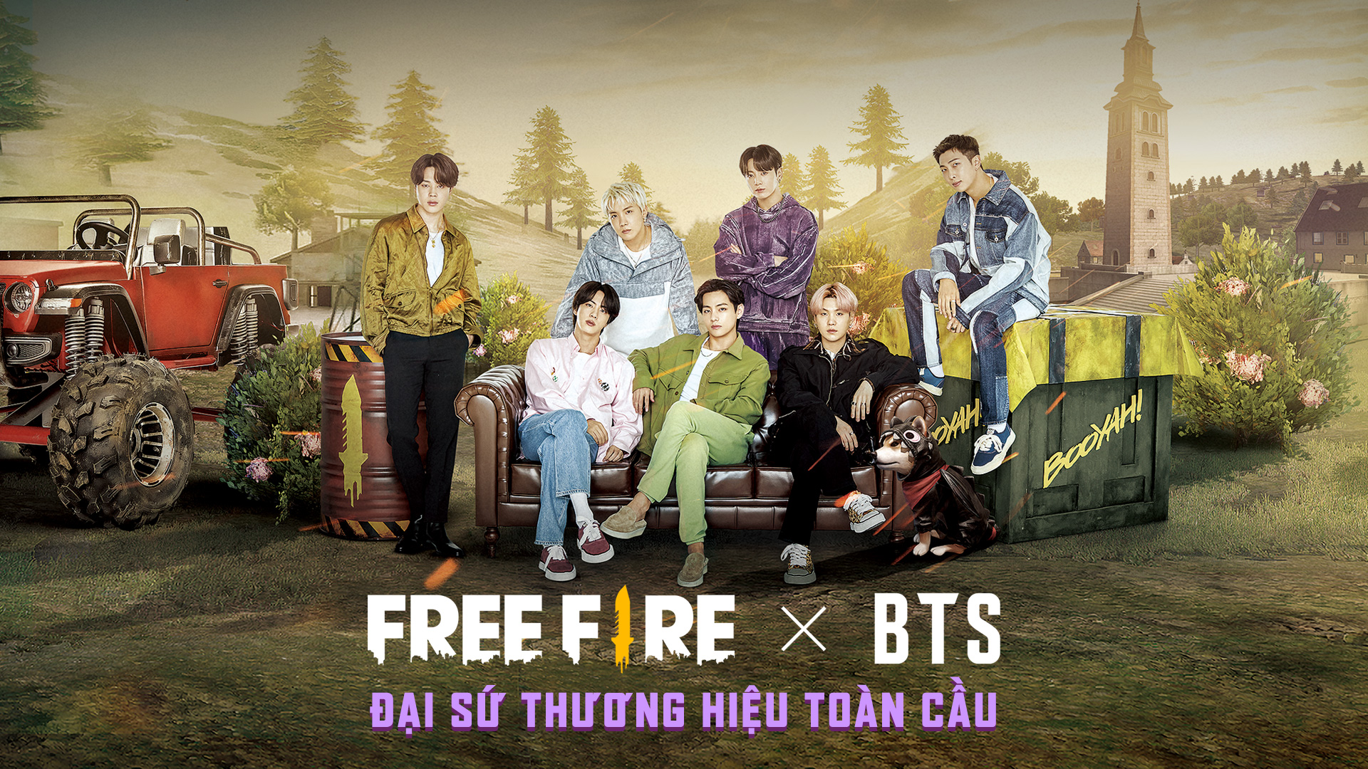 Đại sứ thương hiệu toàn cầu mới nhất của Free Fire chính là BTS