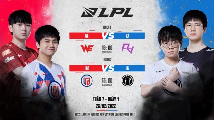 LPL mùa Xuân 2022: Tuần 7 bắt đầu với cặp trận WE vs RA, LGD vs IG