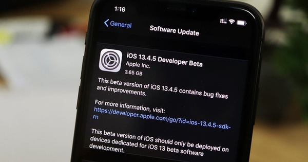 Apple tung ra iOS 13.4.5 Beta, hé lộ về mẫu iPhone sắp ra mắt