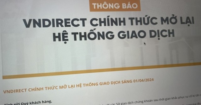 Sau 1 tuần bị hack, VNDirect đã cho giao dịch trở lại nhưng còn thiếu tính năng