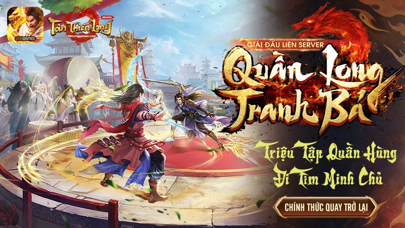 Tân Thiên Long Mobile: Khởi động giải đấu liên server Quần Long Tranh Bá mừng sinh nhật 5 tuổi