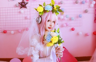 Cùng ngắm cosplay Sonico tuyệt đẹp trong trang phục nàng dâu