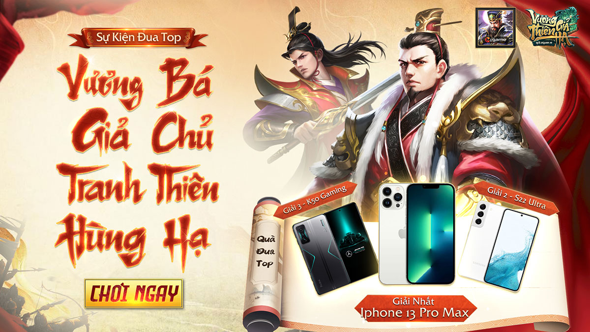 Game Đấu Tướng cực chất “Vương Giả Thiên Hạ” chính thức Open Beta, đua TOP ngay