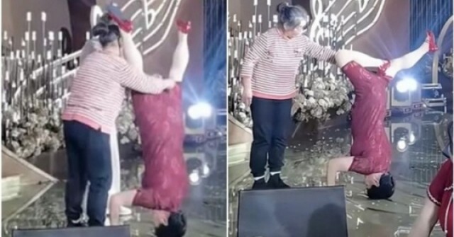 Mẹ chồng mặc váy làm hành động lạ trong đám cưới của con trai