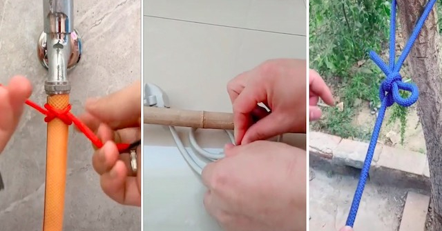 Clip mẹo vặt từ TikTok: Bỏ túi những cách thắt dây siêu thông minh