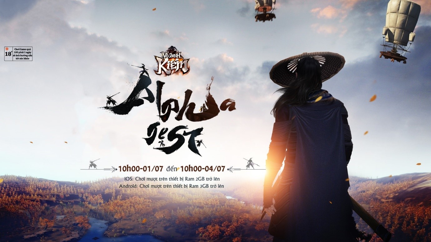 MMORPG Vô Danh Kiếm chính thức Alpha Test hôm nay 01/07