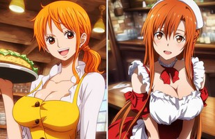 AI phù phép loạt mỹ nhân anime nổi tiếng thành những "nàng hầu" nóng bỏng
