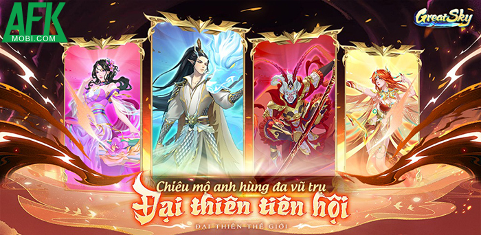 Great Sky: Đại Thiên Thế Giới game đấu tướng lấy chủ đề đa vũ trụ cập bến Việt Nam