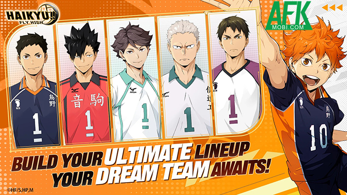 HAIKYU!! FLY HIGH game chiến thuật thể thao lấy chủ đề từ Vua Bóng Chuyền Haikyuu