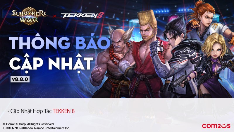 Đánh Thức Bản Năng Chiến Đấu! Summoners War Ra Mắt Bản Cập Nhật Hợp Tác TEKKEN 8