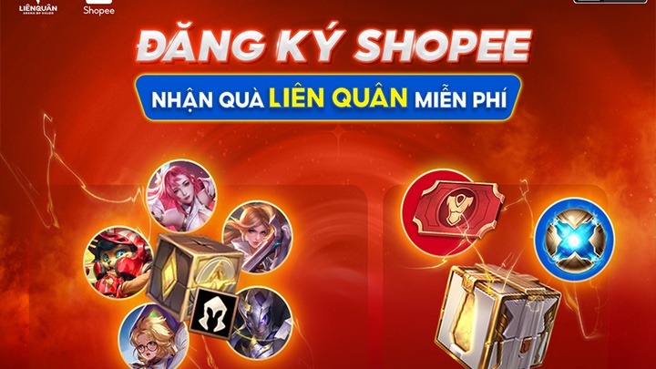 Cách nhận quà Liên quân Mobile từ banner Shopee