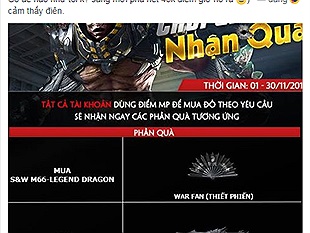 Đột Kích: Game thủ khóc ròng vì sáng tiêu sạch MP, chiều ra sự kiện tặng Thiết Phiến và Thiên Long Đao.