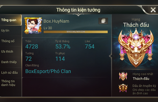 Liên Quân Mobile: Top 1 rank Thách Đấu được 2 tuyển thủ eSports hỗ trợ 