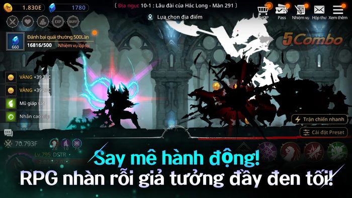 Hắc Kiếm Trỗi Dậy tựa game nhập vai nhàn rỗi đang mở đăng ký trước trên Mobile