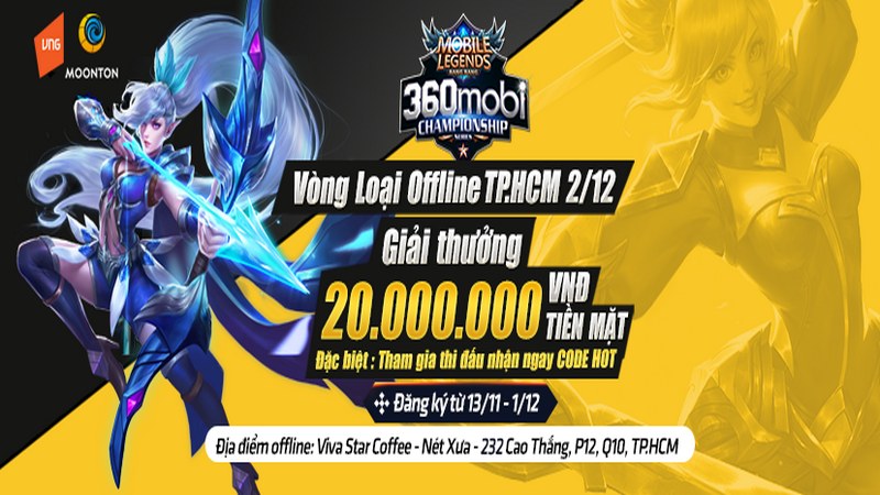 Game thủ rần rần tham dự giải đấu Mobile Legends: Bang Bang VNG để nhận ngay quà hot