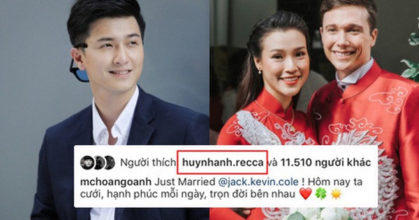 Huỳnh Anh âm thầm like ảnh MC Hoàng Oanh và chồng Tây dù đã huỷ theo dõi MXH