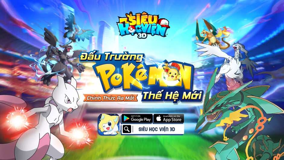 Siêu Học Viện 3D - Nhà phát hành Việt Nam ra mắt game Pokemon huyền thoại thế hệ mới