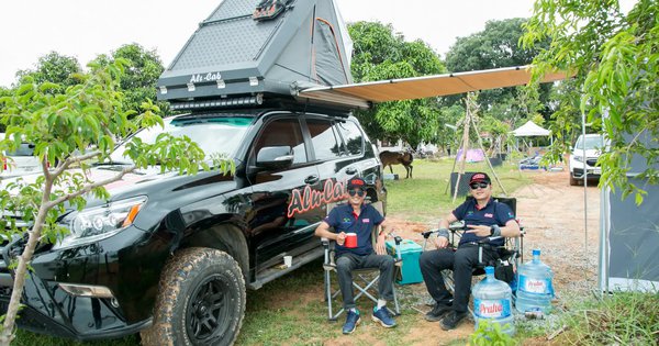 Cắm trại trước thềm Gala Car Choice Awards 2022: Nhiều bán tải, nhà di động tham dự