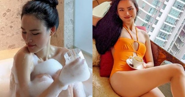 Sau ly hôn chồng, chân dài Next Top tung ảnh tắm nude gây chú ý