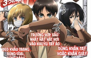 Học lỏm bộ 3 nhân vật Attack on Titan 