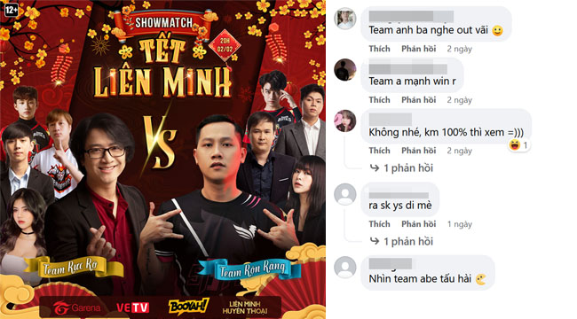 Fan nhận xét Thầy Giáo Ba gặp khó ở showmatch Tết Liên Minh