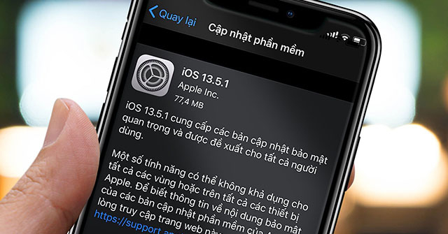 Apple khẩn cấp tung iOS 13.5.1, người dùng cần cài ngay