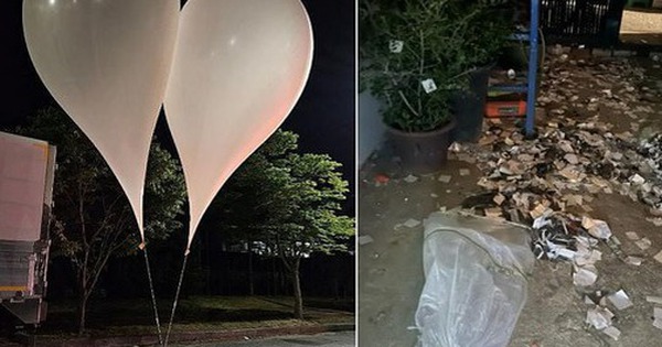 Triều Tiên lại thả bóng bay mang rác vào Hàn Quốc
