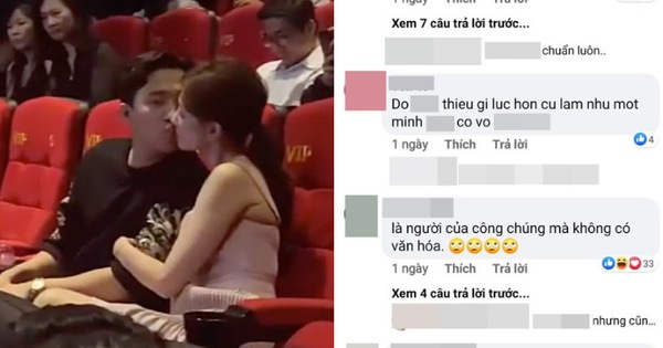 Tranh cãi nảy lửa Trấn Thành - Hari Won hôn nhau ở rạp phim, netizen gay gắt: “Thiếu gì chỗ, đâu phải chỉ có 2 người ở đó?”