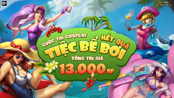 Công bố kết quả cuộc thi cosplay “Tiệc Bể Bơi” tháng 06/2021