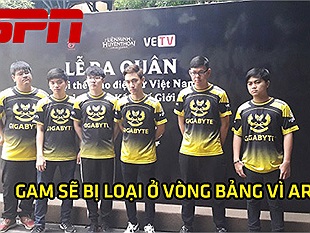 CKTG 2017: ESPN nhận định GAM sẽ bị loại ngay sau Vòng bảng vì có Archie đường trên