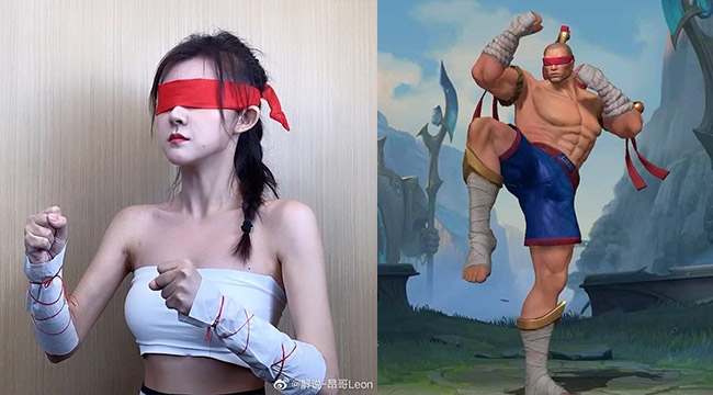 Nữ caster cosplay Lee Sin lại bị chê hàng Shopee vì quên không “cởi trần”