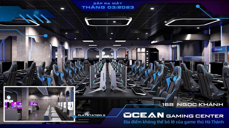 Ocean Gaming Center - Cyber Game quy mô 81 máy chuẩn bị mở cửa tại Hà Nội