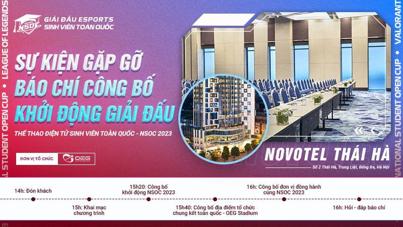 Sự kiện gặp gỡ báo chí công bố giải đấu esports sinh viên toàn quốc - National Student Open Cup 2023