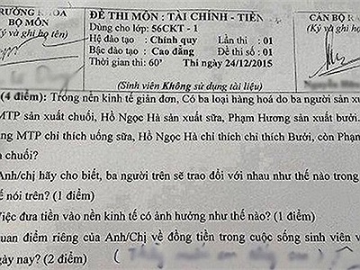 Thầy cô mà cũng có lúc ra đề 