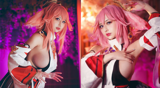 Cosplay Yae Miko phiên bản “siêu to khổng lồ”, thách thức NNN