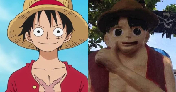 Netizen khóc thét với bộ tượng One Piece lỗi toàn tập gây bão MXH: Sợ nhất là Luffy không cổ dị vô cùng!