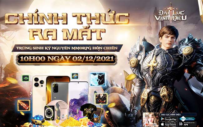 Nhân dịp ra mắt, Đại Lục Vinh Diệu tặng 999 giftcode khủng