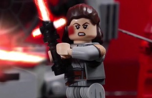 Cùng chiêm ngưỡng cảnh quay nổi tiêng trong Star Wars: The Last Jedi được tái hiện bằng Lego