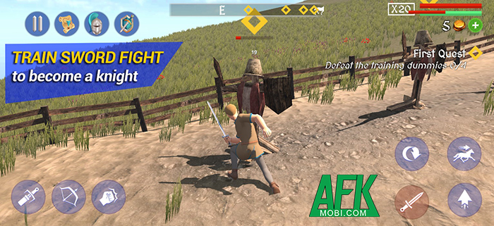 Knight RPG – Knight Simulator: Con đường luyện tập trở thành một Kỵ Binh vĩ đại