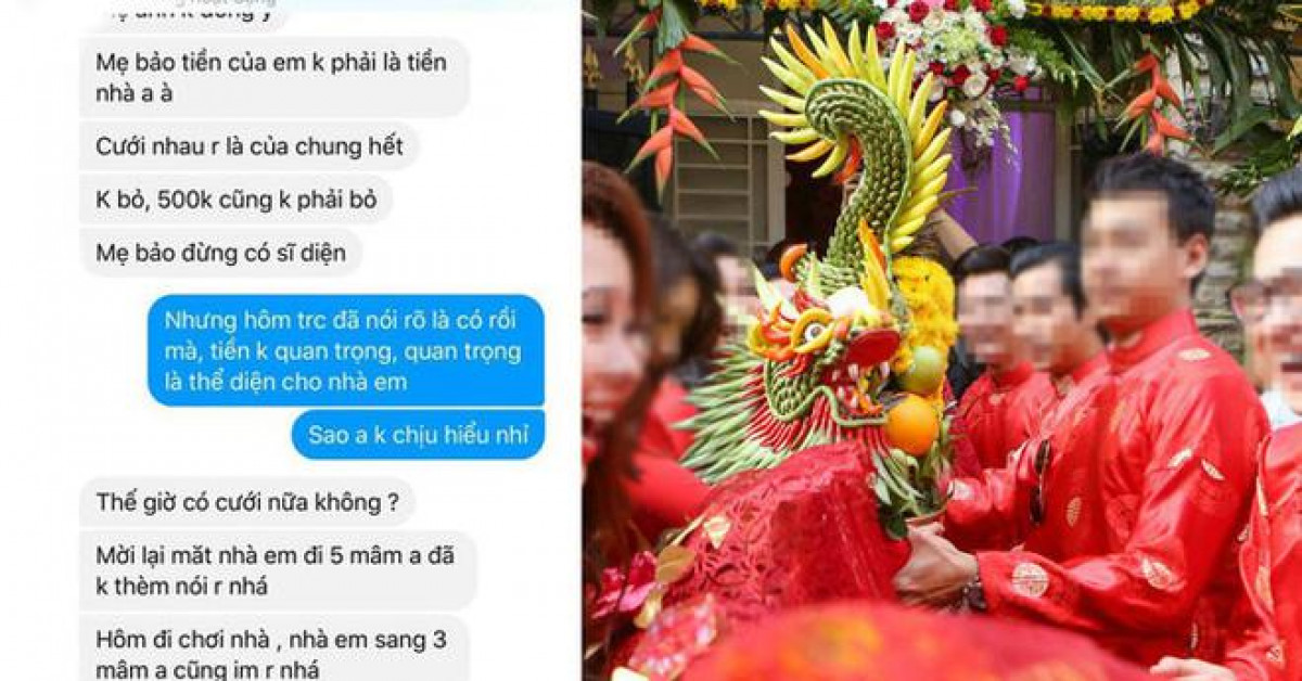 Mặc cả từng tráp lễ ăn hỏi với cô dâu, câu nói cuối cùng của chàng trai mới là điều gây 