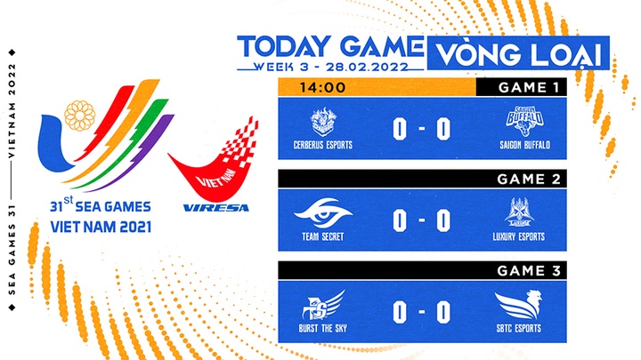 Vòng loại SEA Games 31 nội dung LMHT ngày 28/02: SE vươn lên Top 1