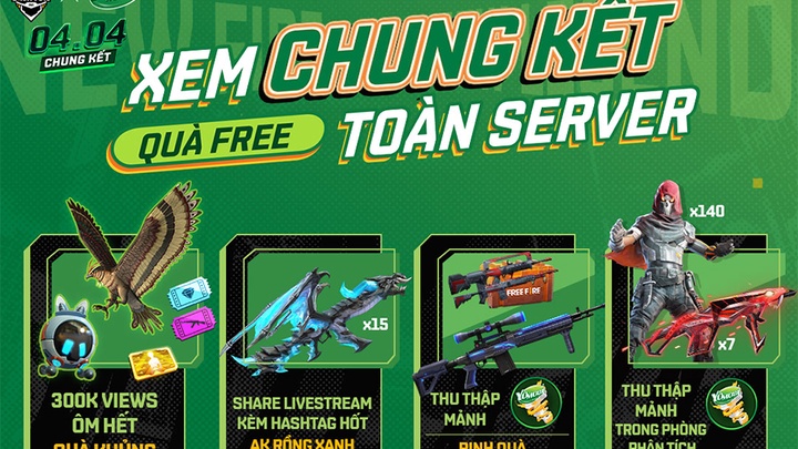 Sự kiện chung kết Free Fire Đấu Trường Sinh Tồn Mùa Xuân 2021 có gì hot?