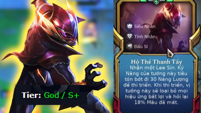 Lee Sin Hộ Thể Thanh Tẩy bất ngờ trở lại mạnh mẽ trong 13.6B cùng cách xây dựng mới – “tự sục”