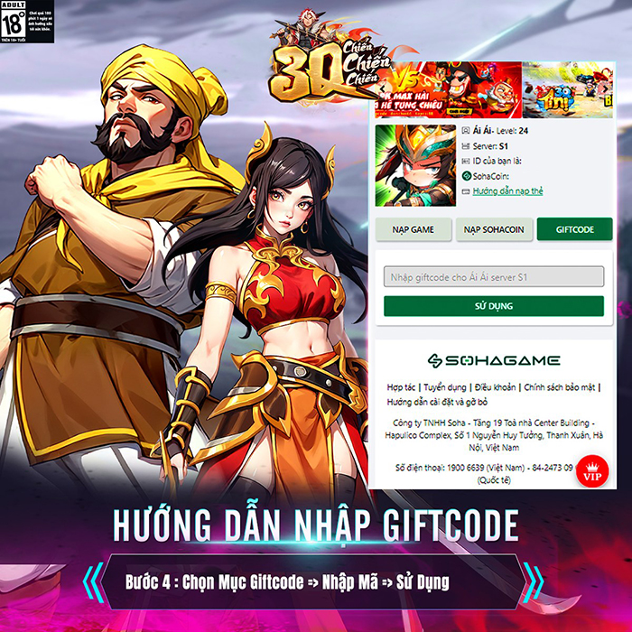 Tổng hợp gift code game 3Q Chiến Chiến Chiến mới nhất trong tháng