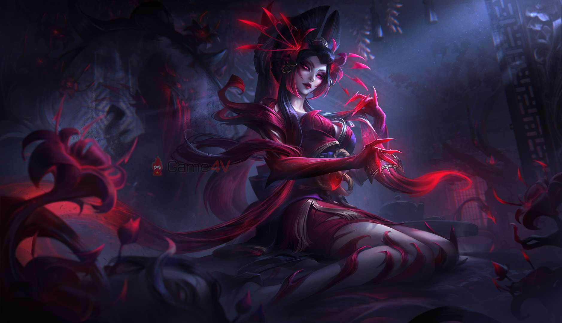 LMHT: Hé lộ trang phục Huyết Nguyệt cho Zyra, Fiddlesticks và Zed